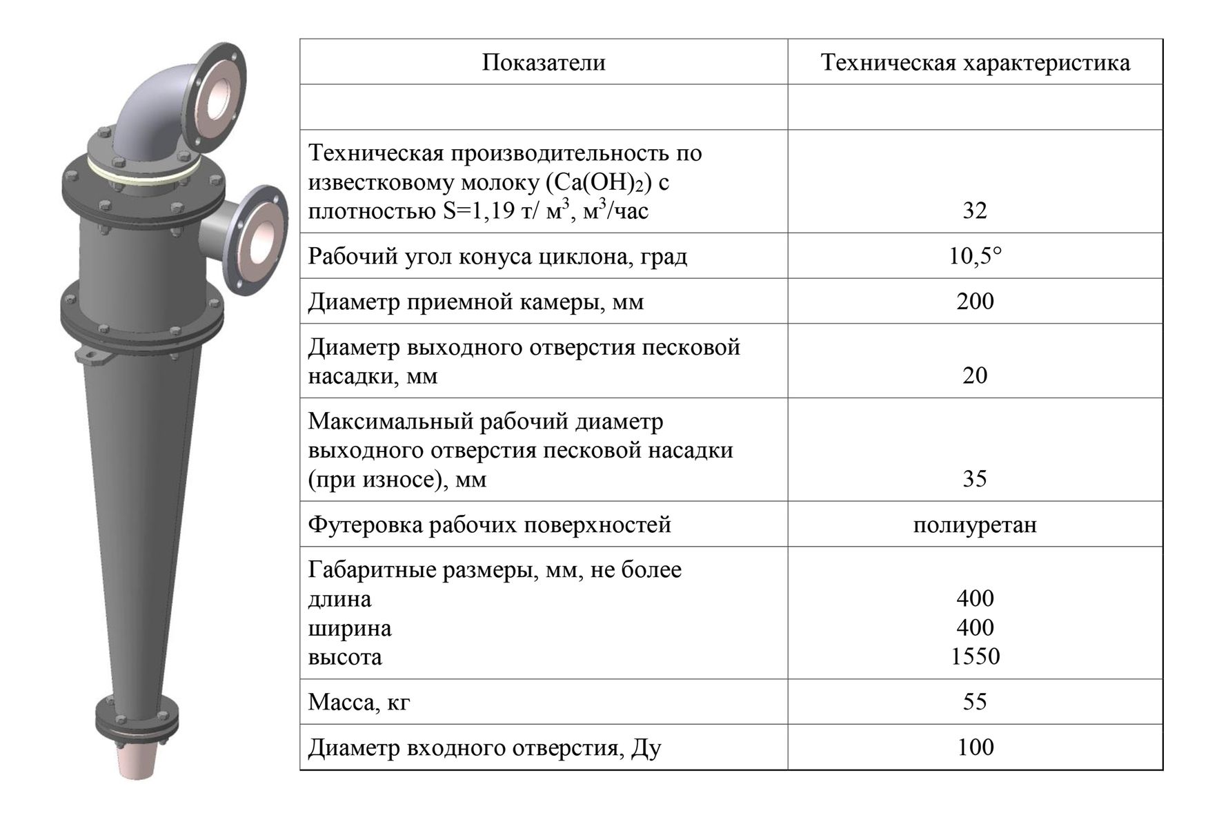 Принципиальная схема гидроциклона